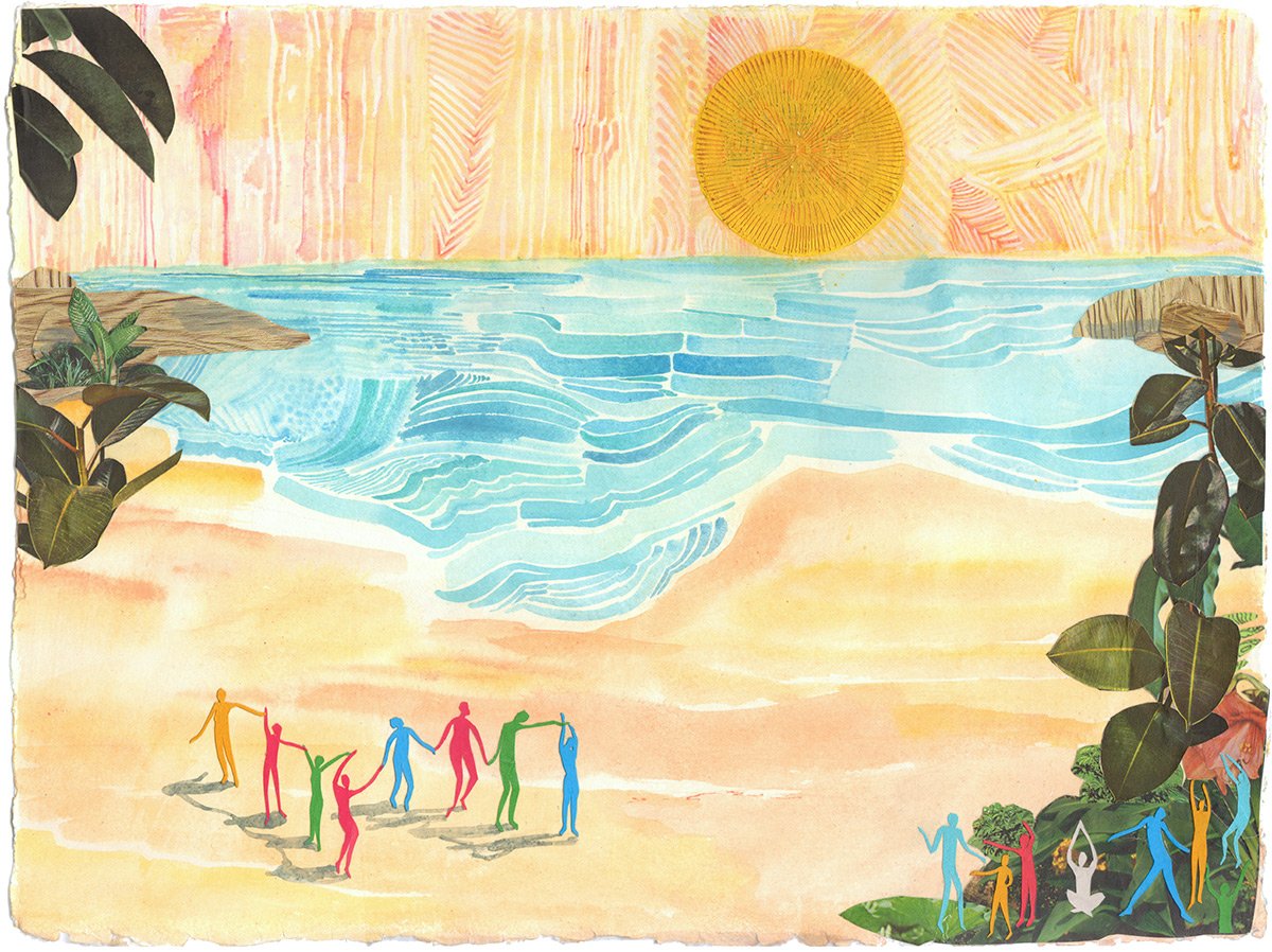 On the Beach, artwork by Brandi Strickland Bentley