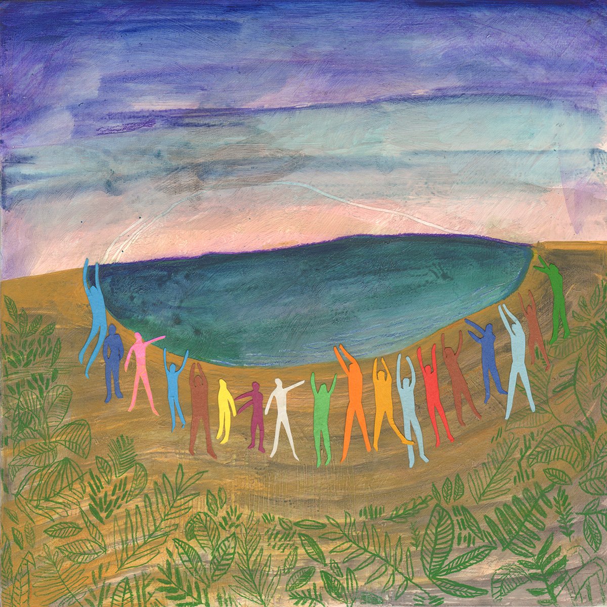 Together at the Water, artwork by Brandi Strickland Bentley