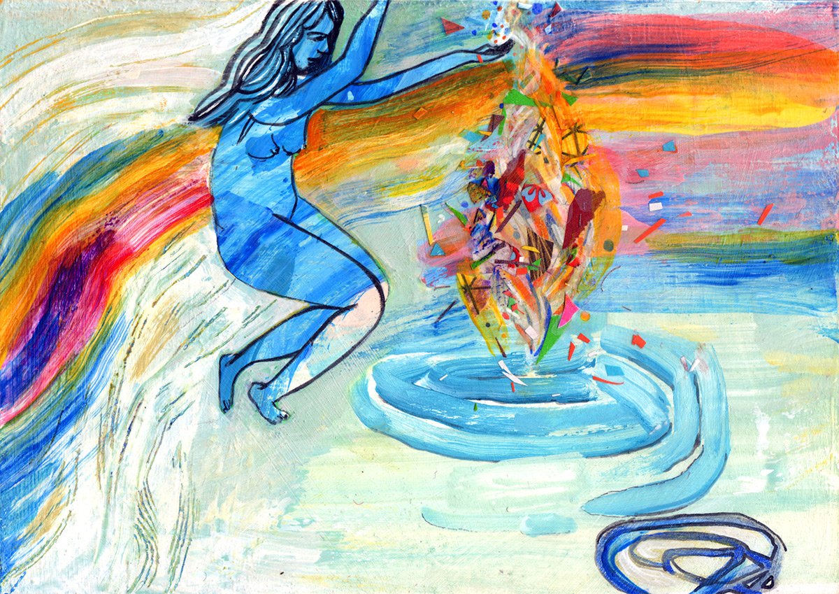 Dreaming Blue, artwork by Brandi Strickland Bentley