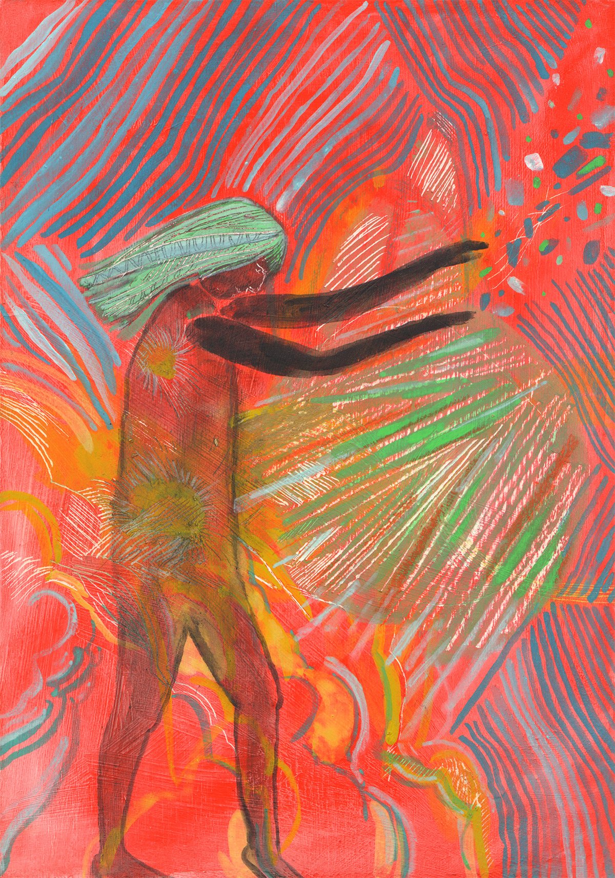 Dreaming Red, artwork by Brandi Strickland Bentley
